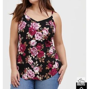 NWT Torrid 3x Floral Tank Top w/ Adjustable Straps